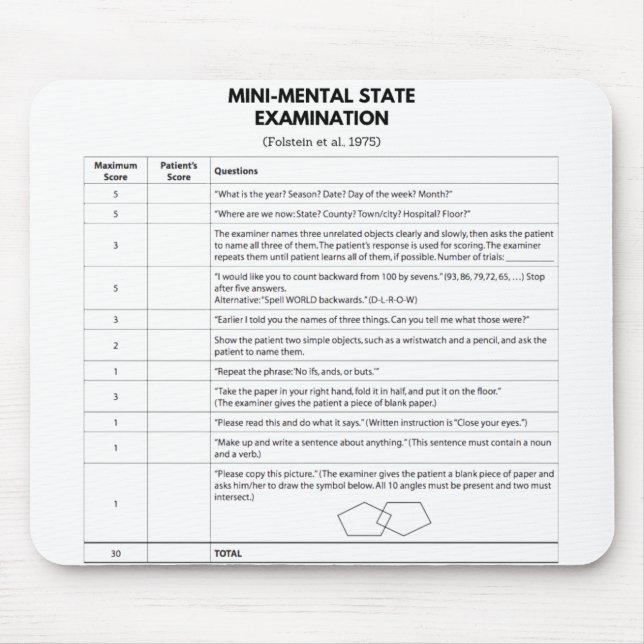 TAPIS DE SOURIS MMSE (Devant)