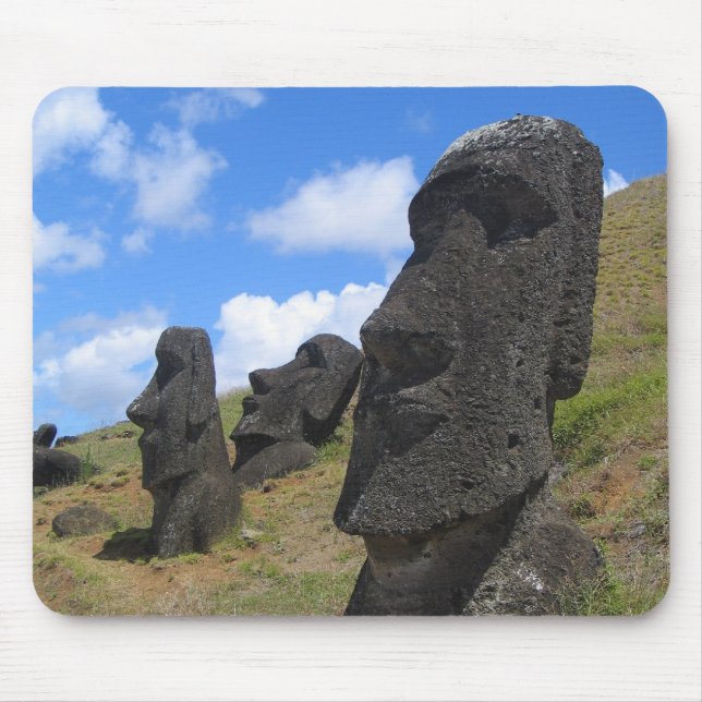 Tapis De Souris Moai sur l'île de Pâques (Devant)