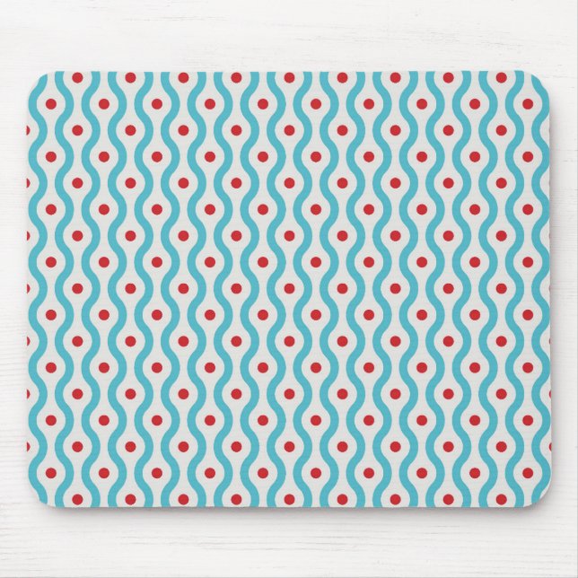 Tapis De Souris Mod peau de cas de conception graphique bleus et (Devant)
