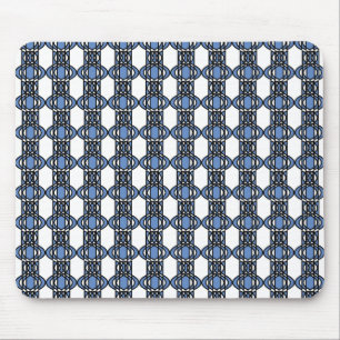 Tapis De Souris Mod Retro Blue Abstrait Scarab Motif