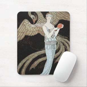 Tapis De Souris Mode Art déco Vintage Années 1920 Flapper Phoenix