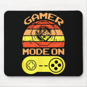 Tapis De Souris Mode de jeu activé Citations de jeu drôles Cadeau 