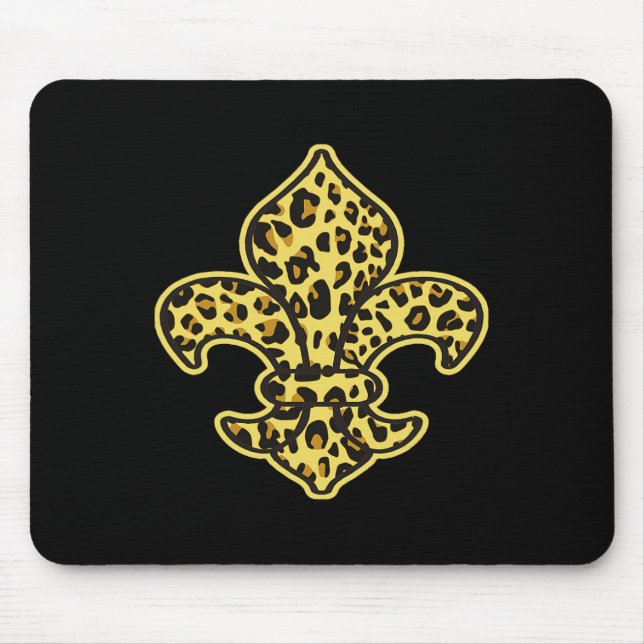 Tapis De Souris Mode Empreinte de léopard tendance Motif animal Fl (Devant)