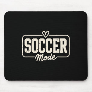 Tapis De Souris Mode Football, Sports De Terrain Et De Coeur Amusa