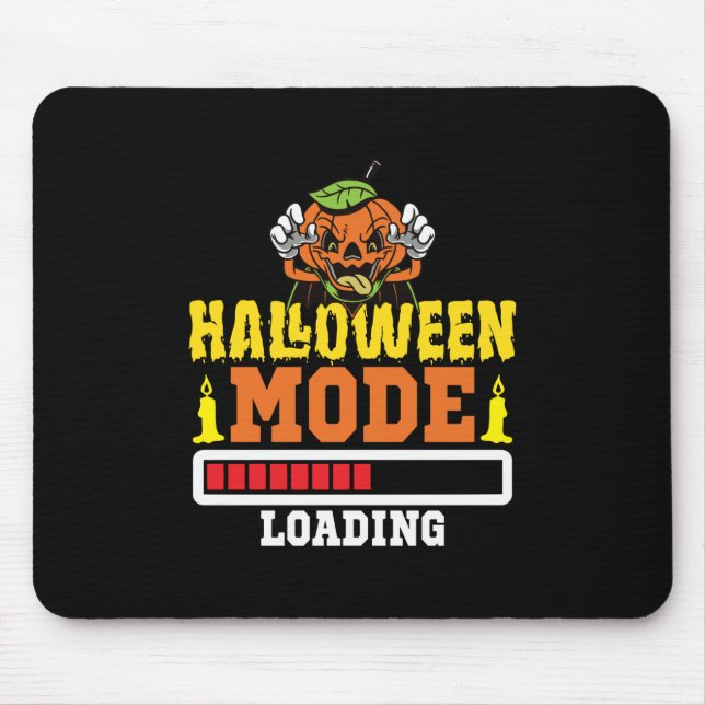 Tapis De Souris Mode Halloween Chargement Anniversaire (Devant)