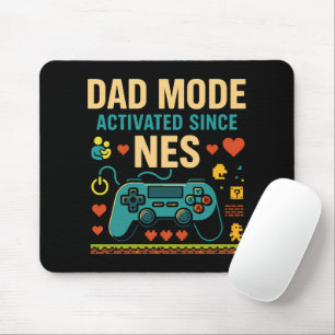Tapis De Souris Mode papa Activé NES Retro Gamer Art