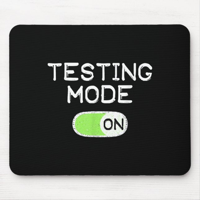 Tapis De Souris Mode Test Activé Jour de Test Drôle Enseignants Ét (Devant)