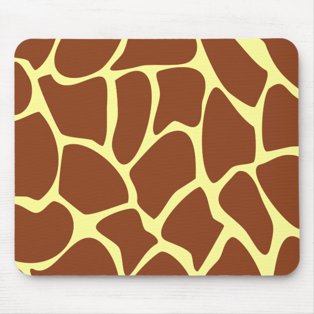 Tapis De Souris Modèle Brown d'impression de girafe (Devant)