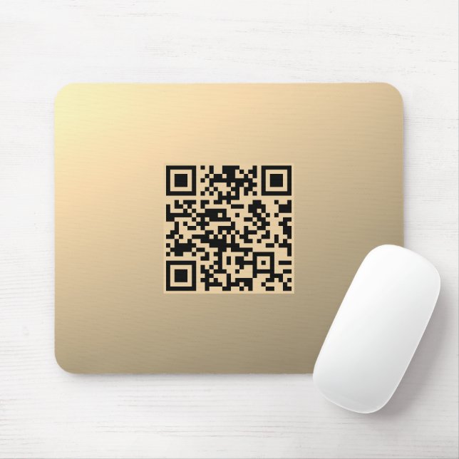 Tapis De Souris Modèle de code QR instantanément modifiable | Faux (Avec souris)