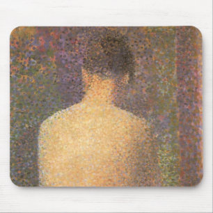 Tapis De Souris Modèle de dos par Georges Seurat, Art Vintage