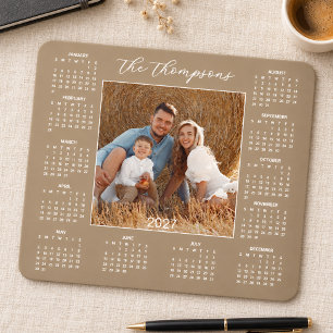 Tapis De Souris Modèle de photo personnalisé 2027 Calendrier
