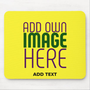 TAPIS DE SOURIS MODELE DE TEXTE D'IMAGE JAUNE CLAIR ÉDITABLE MODER