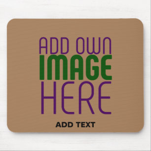 TAPIS DE SOURIS MODELE DE TEXTE D'IMAGE MARON SIMPLE ÉDITABLE MODE