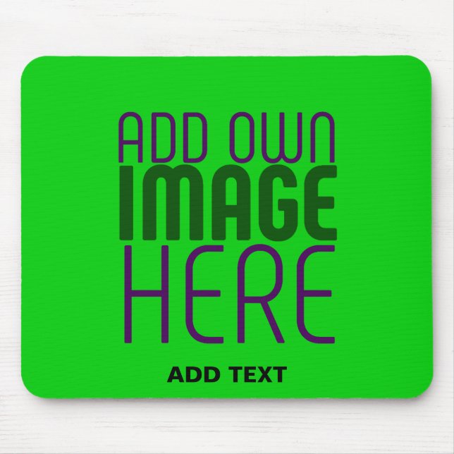 TAPIS DE SOURIS MODELE DE TEXTE D'IMAGE VERT CITRON ÉDITABLE MODER (Devant)
