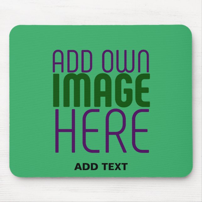 TAPIS DE SOURIS MODELE DE TEXTE D'IMAGE VERT ÉMERAUDE ÉDITABLE MOD (Devant)