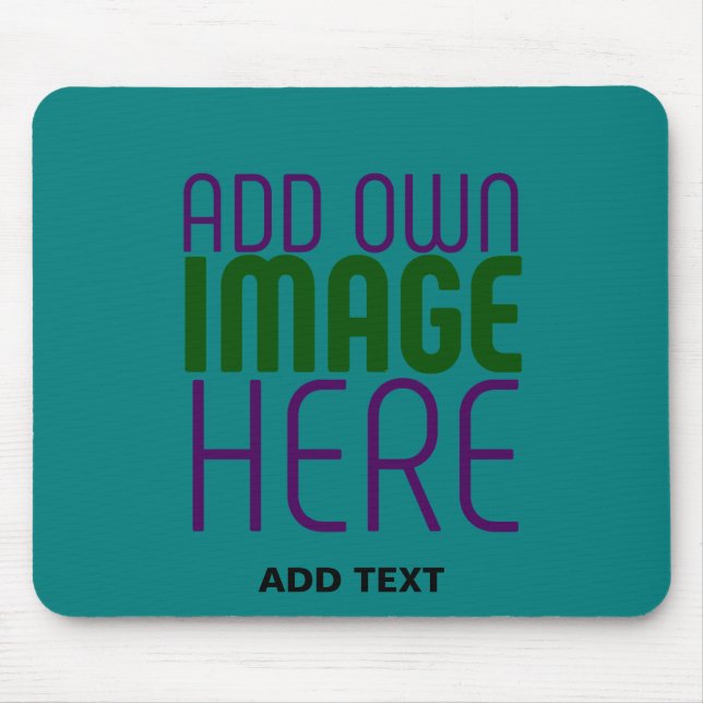 TAPIS DE SOURIS MODELE DE TEXTE D'IMAGE VERT SARCELLE ÉDITABLE MOD (Devant)