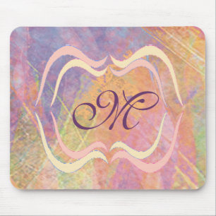 Tapis De Souris Modèle décoré d'un monogramme de Mousepad
