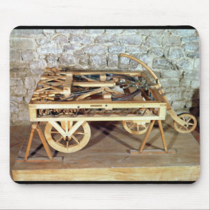 Tapis De Souris Modèle d'une voiture conduite par des ressorts