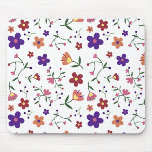 Tapis De Souris Modèle floral à main