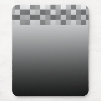 Tapis De Souris Modèle gris et noir et blanc de carrés