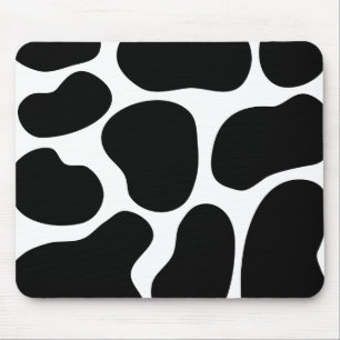 Tapis De Souris Modèle noir et blanc d'impression de vache