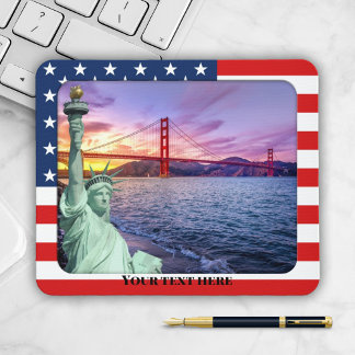 Tapis De Souris Modèle photo USA Statue de la Liberté Souris