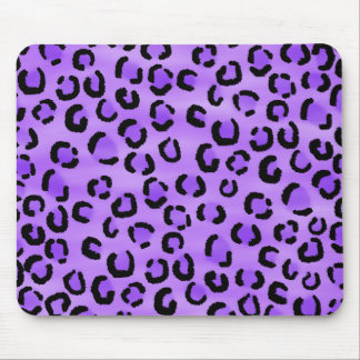 Tapis De Souris Modèle pourpre d'empreinte de léopard