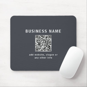 Tapis De Souris Modèle simple pour votre code QR   Gris foncé