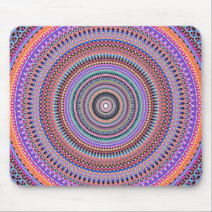Tapis De Souris modèles de mandala colorés