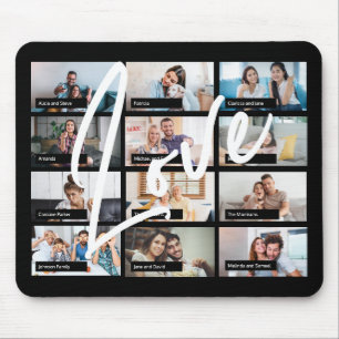 Tapis De Souris Modern best friends 12 custom photo collage love
