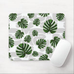 Tapis De Souris Modern Boho Botanical Leaves Pattern<br><div class="desc">Bring the freshness of nature into your everyday life with our botanical pattern featuring stylized Monstera leaves and organic foliage. This design blends organic aesthetics with a modern, bohemian flair, making it ideal for home textiles, device cases, and fashion accessories. Flexible Design: We’ve created this pattern on a transparent base...</div>
