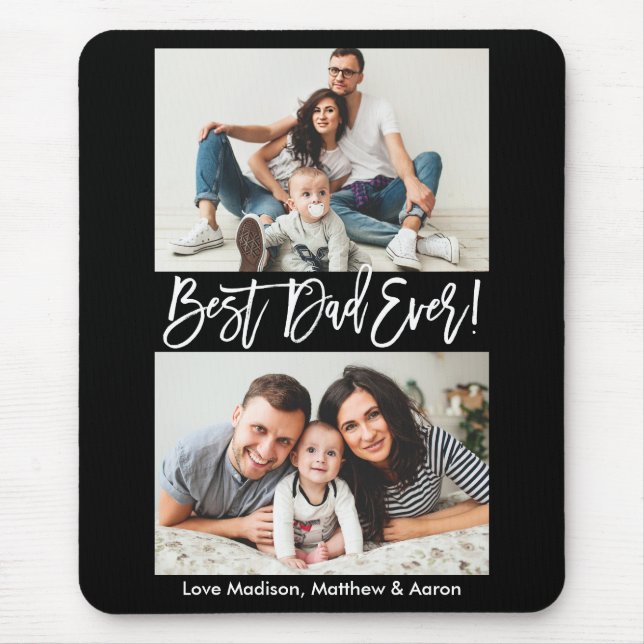 Tapis De Souris Modern Brush Script Meilleur Papa Pour Toujours 2  (Devant)