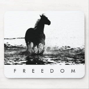 Tapis De Souris Modern Elegant Pop Art Running Horse Freedom