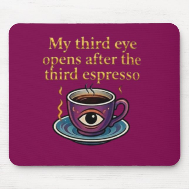 Tapis De Souris Modern Mystic Coffee Art My third eye collection (Devant)