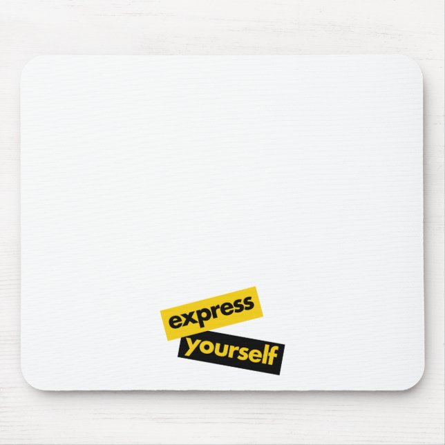 Tapis De Souris Modern, vibrant, bold graphic of Express Yourself (Devant)