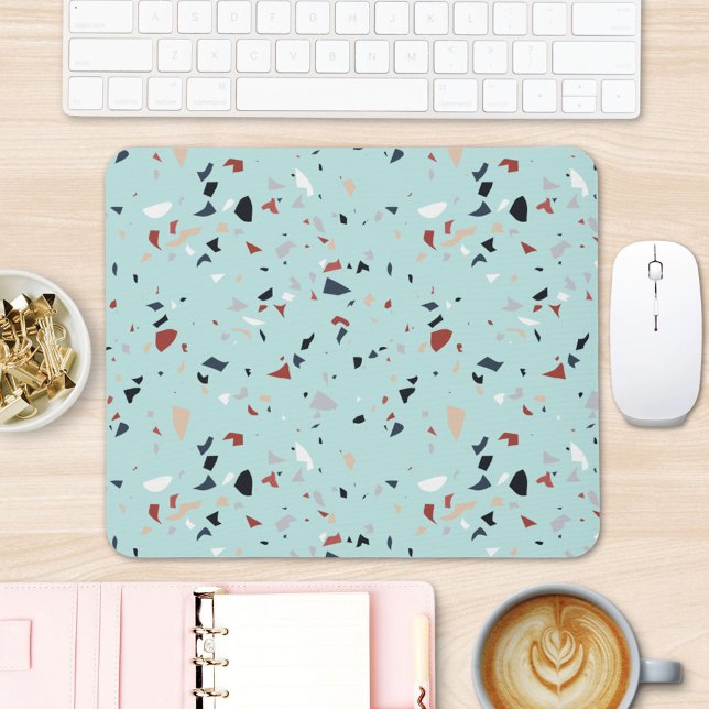 Tapis De Souris Moderne Abstrait italien Terrazzo Motif sans coutu (In situ office desk)