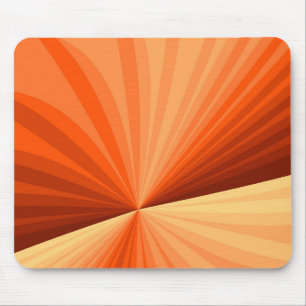 Tapis De Souris Moderne Abstrait Orange Rouge Vanille Graphique Fr