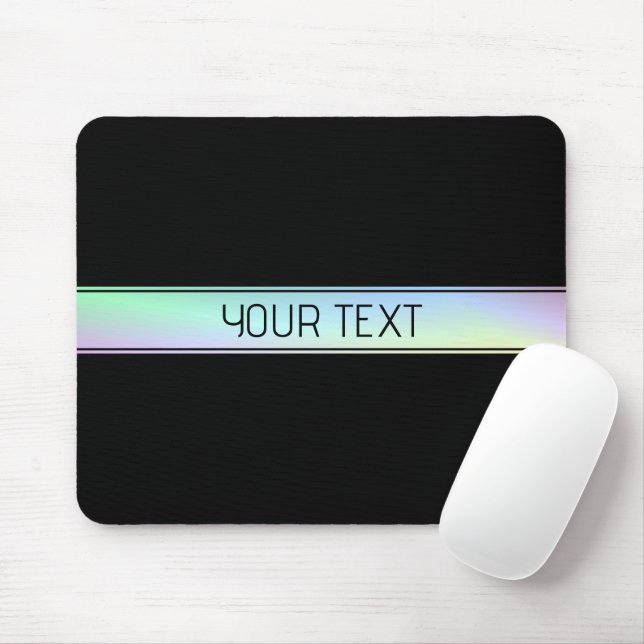 Tapis De Souris Moderne dégradé de couleurs et texte modifiable (Avec souris)