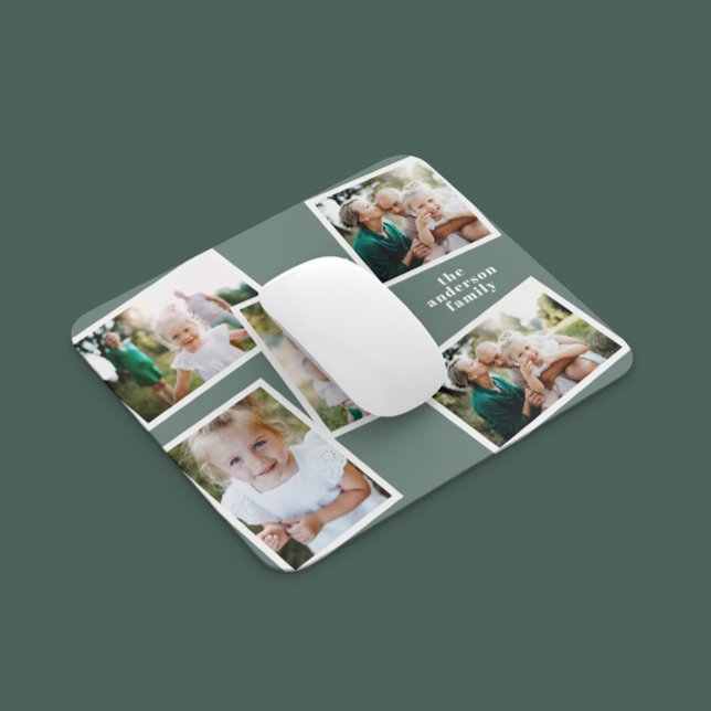 Tapis De Souris Moderne design multi photo famille sage cadeau ver (Créateur téléchargé)
