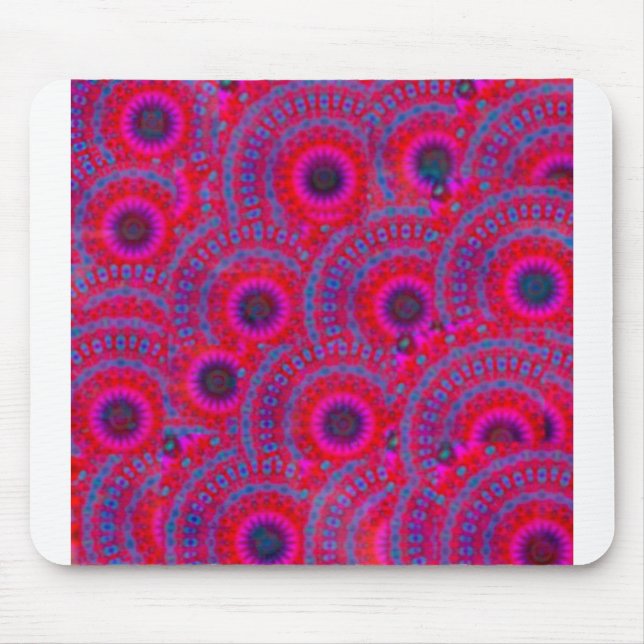 TAPIS DE SOURIS MODERNE MANDALA ROSE COULEUR ROSE (Devant)