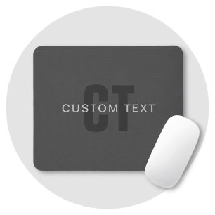 Tapis De Souris Moderne modèle de conception de monogramme éditabl