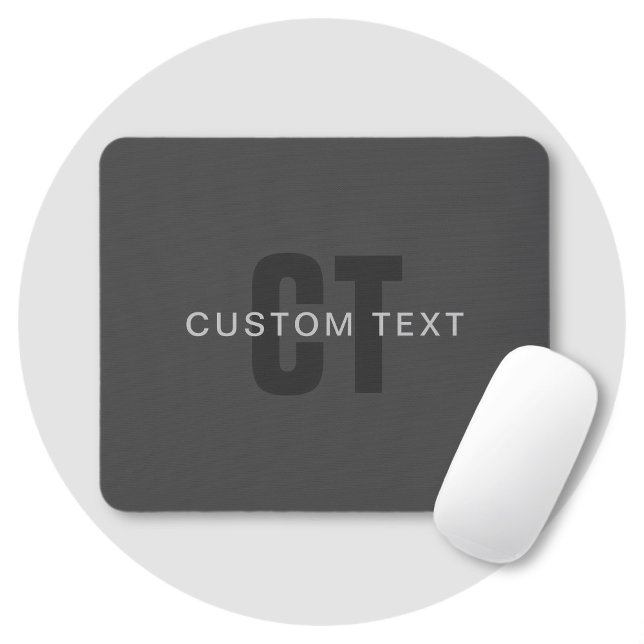 Tapis De Souris Moderne modèle de conception de monogramme éditabl (Créateur téléchargé)