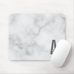 Tapis De Souris Moderne Monogramme Personnalisé Gras et Nom