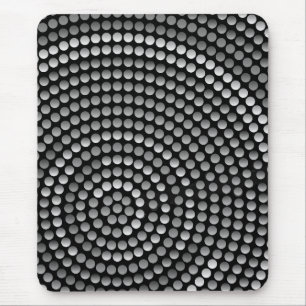 Tapis de souris moderne, noir, gris, abstrait