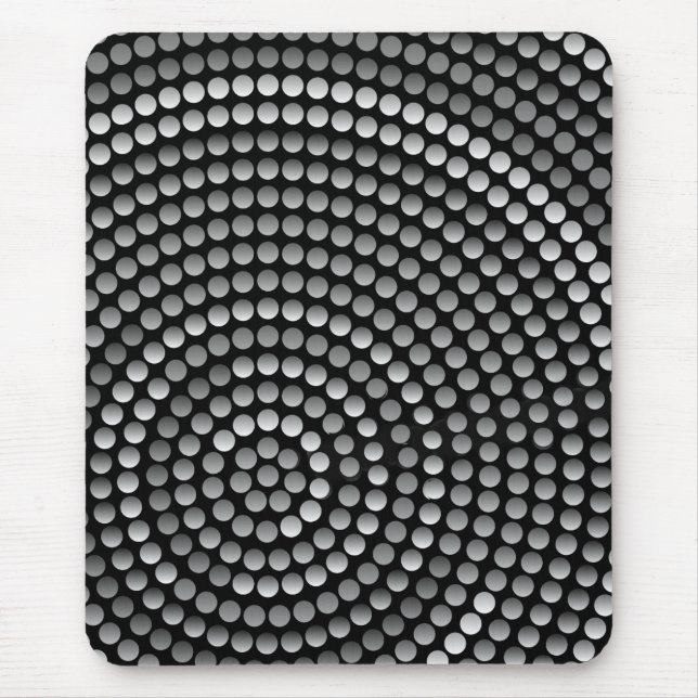 Tapis de souris moderne, noir, gris, abstrait (Devant)