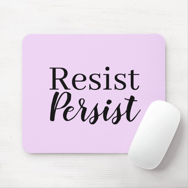 Tapis De Souris Modernes élégants résistent persistent citation (Avec souris)