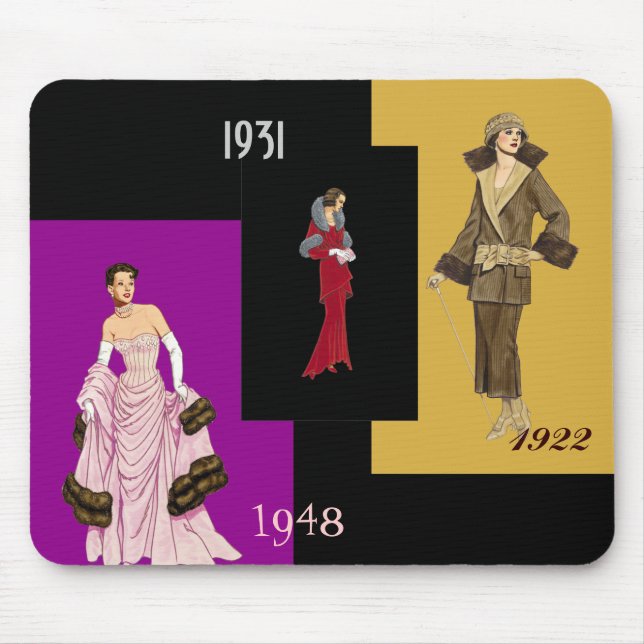 Tapis De Souris Modes Mousepad 1922 1948 (Devant)