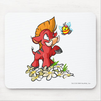 Tapis De Souris Moehog rouge et bourdonnement