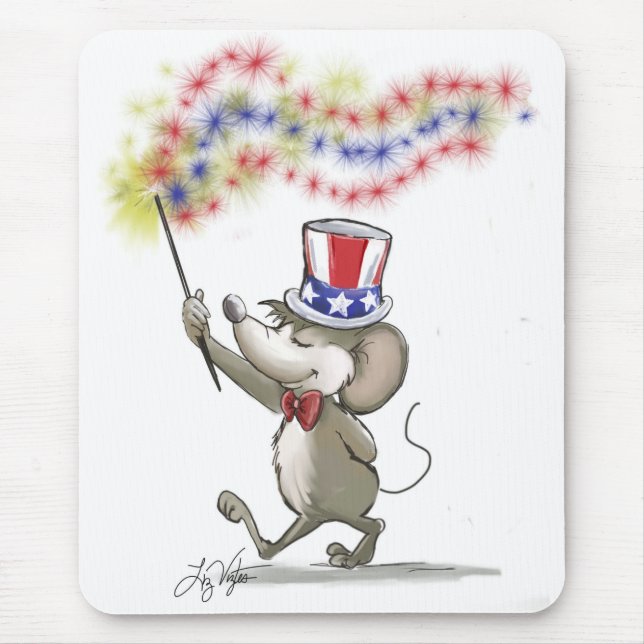 Tapis De Souris Moe's Happy 4 juillet Mousepad (Devant)