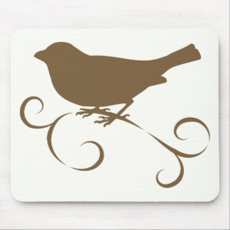 Tapis De Souris Moineau de chocolat avec le ruban
